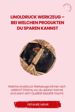 linoldruck werkzeug geld sparen
