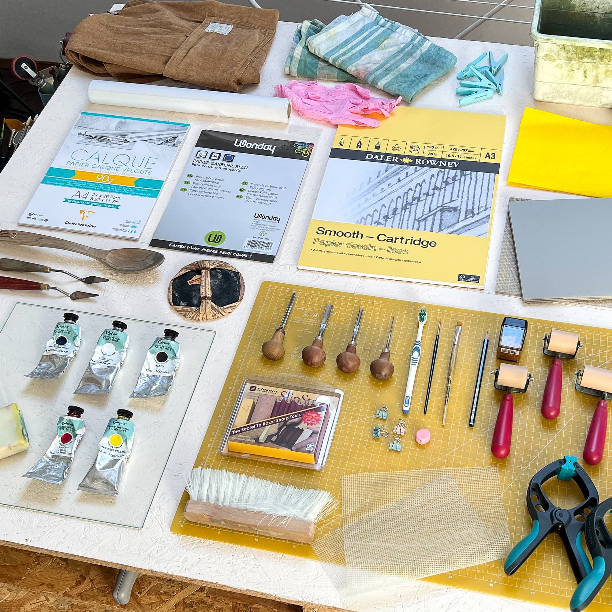 linoldruck zubehör anleitung