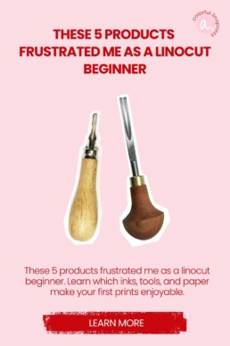 frusttration with linocut products