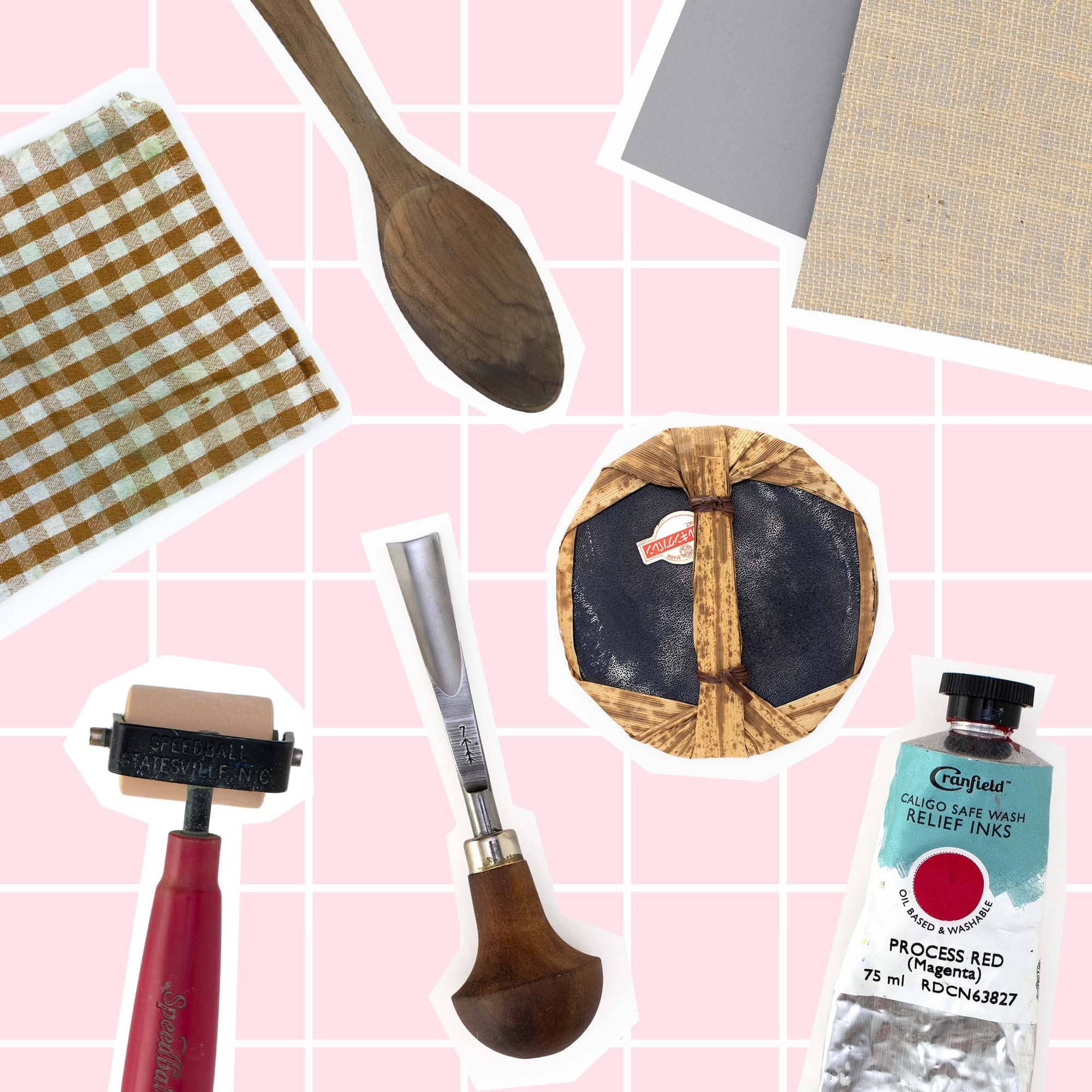 linoldruck produkte set