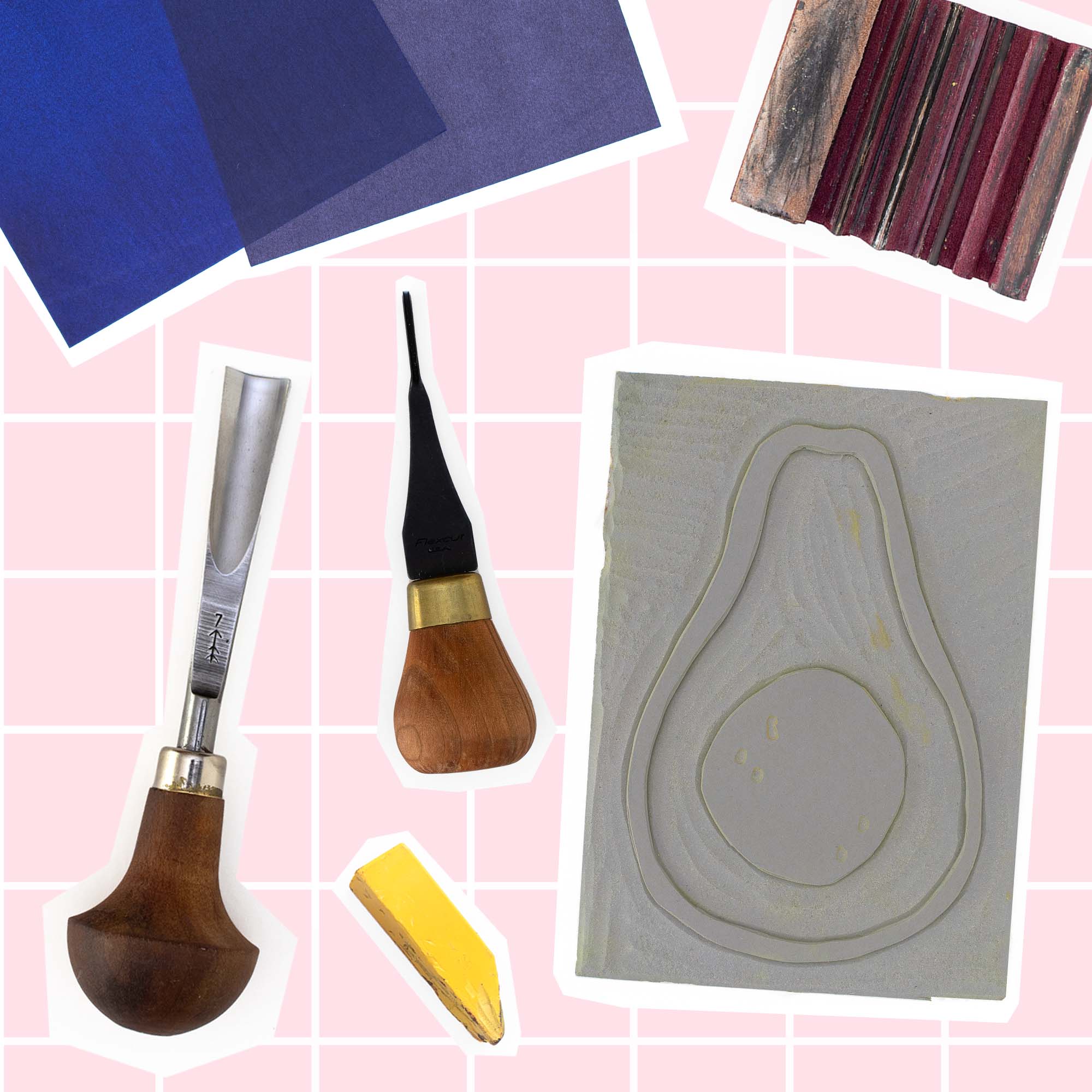 linoldruck schnitzen motiv