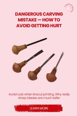 Carving tools linocut