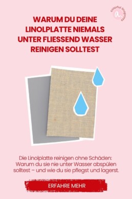 linoldruck platte reinigen