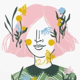 linoldruck motiv natur