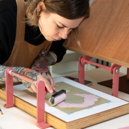 anna hermsdorf linocut artist