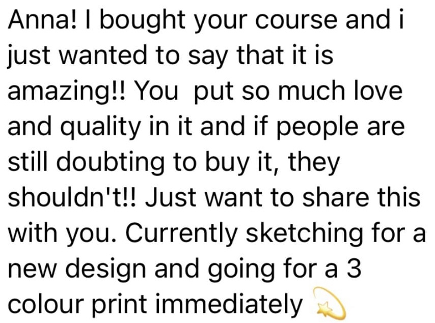 linocut online course feedback