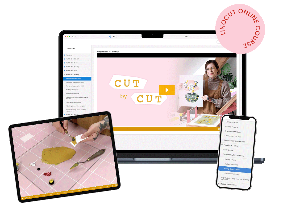 linocut online course